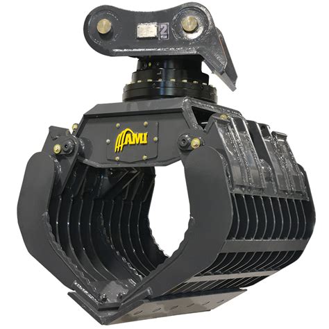 grapple attachment for mini-excavator|rotating grapples for mini excavators.